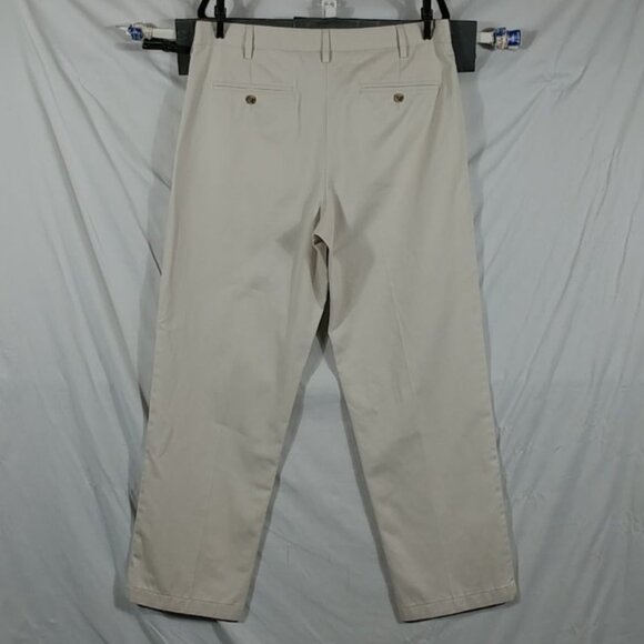 Lands' End Pants Women's Cream/Off White Denim Chino Khaki Size XL - Picture 2 of 8